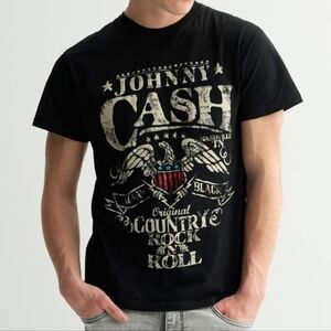 NWT Johnny Cash Country & Rock N' Roll Band Tee / Graphic T